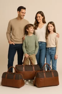 ساک ترکیبی چرم و برزنت Hector Style برای سفرهای خانوادگی