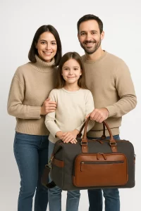 چمدان پارچه‌ای Nilper Tourister سه سایز کوچک، متوسط و بزرگ