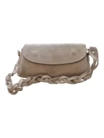 کیف دوشی تمام چرم طبیعی دسته بافتی - تصویر 3
