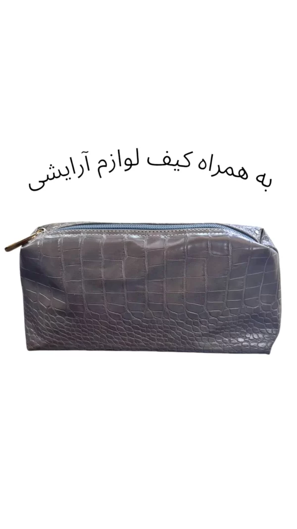 کیف اشبالت چرم طبیعی دخترانه دوبند کیف به همراه کیف لوازم و آرایشی
